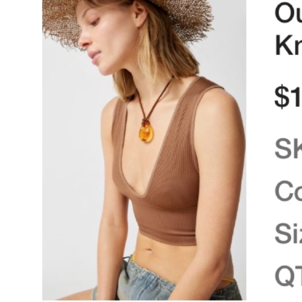 Out From Under Hailey Seamless
Knit Plunge Bra Top